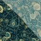 Preview: Viskose, anmutiger Blumendruck, petrol